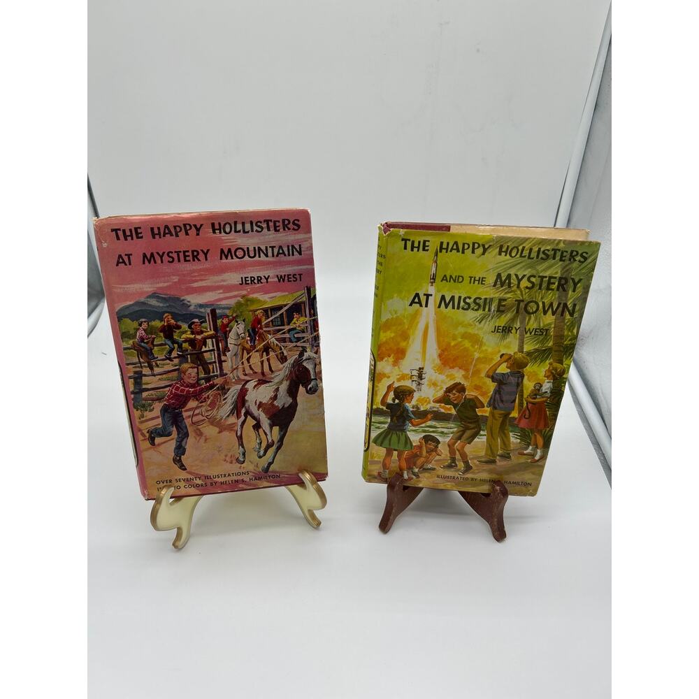 Vintage Happy Hollisters Mystery Mountain & Mystery at Missile Town HC Lot 2